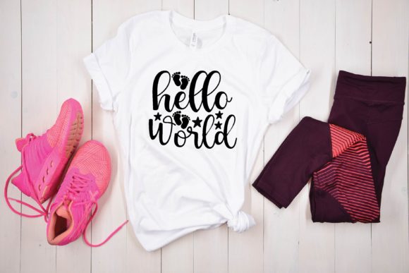 Hello World Svg Graphics for T-Shirt Designs