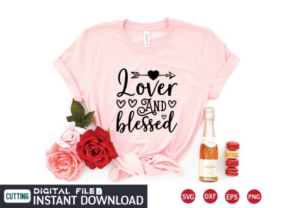 Lover and Blessed Svg Graphics for T-Shirt Designs