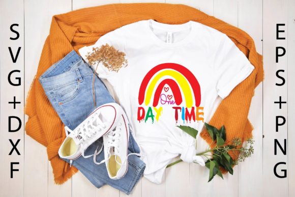 One Day Time Svg Graphics for T-Shirt Designs