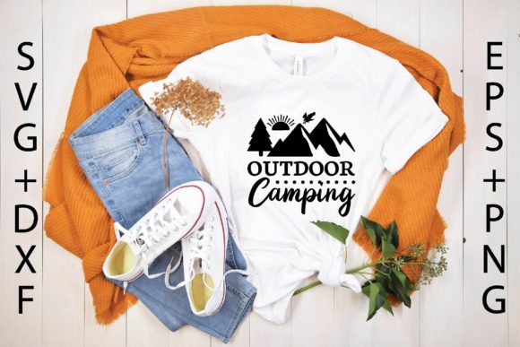 Outdoor Camping Graphics for T-Shirt Designs