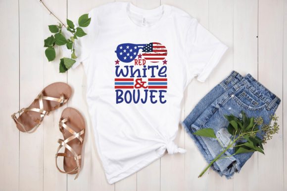 Red White Boujee Svg