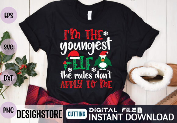 Youngest Elf Graphics for T-Shirt Designs